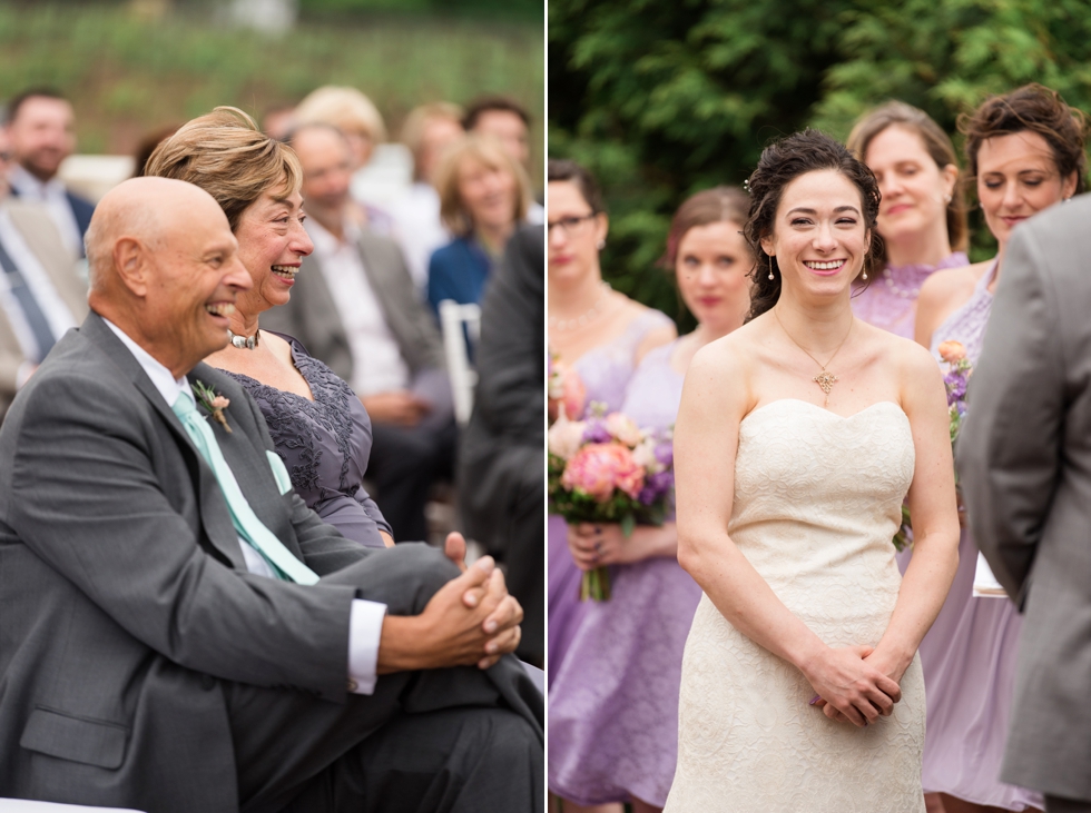 Sand Castle Winery Outdoor Wedding Ceremony in Bucks County