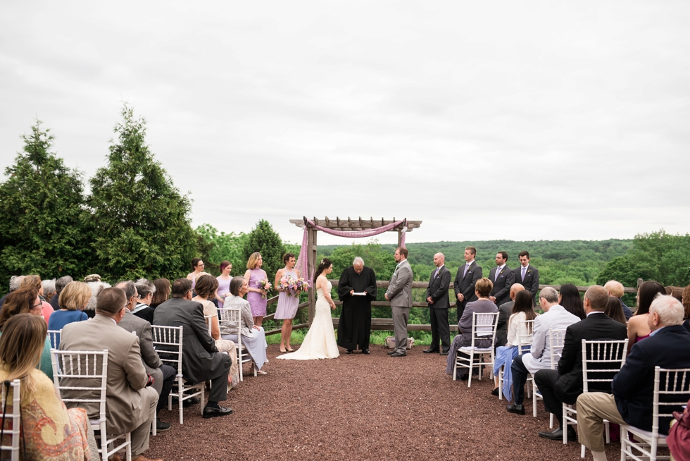 Sand Castle Winery Outdoor Wedding Ceremony in Bucks County