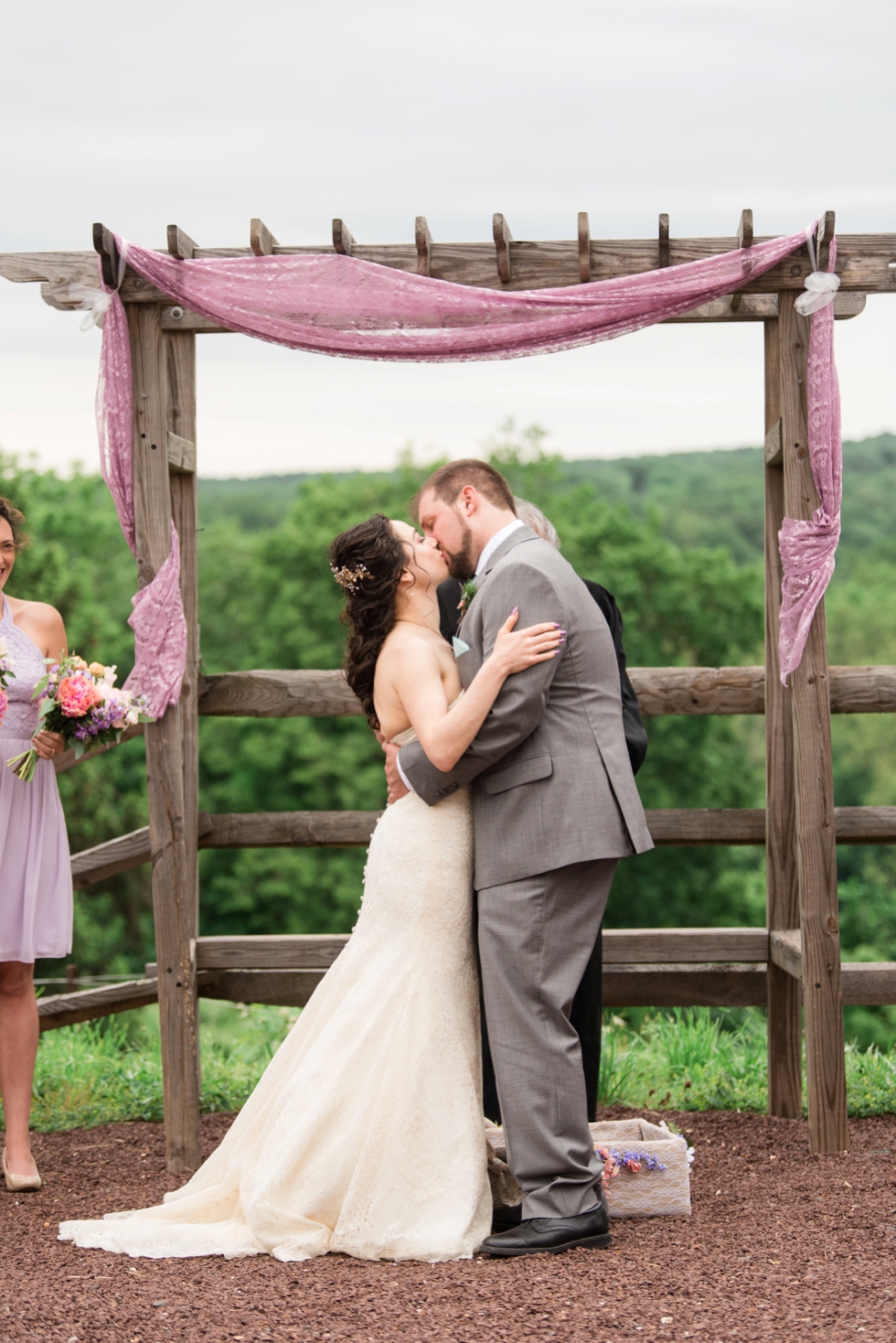 Sand Castle Winery Outdoor Wedding Ceremony in Bucks County