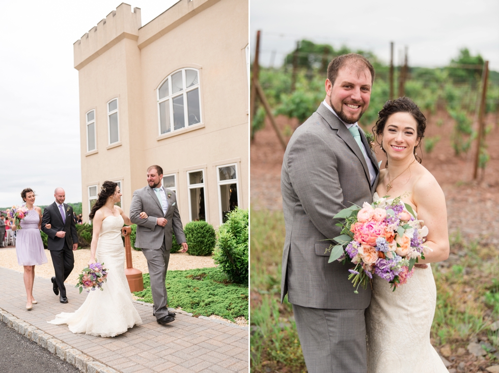 Sand Castle Winery Outdoor Wedding Ceremony in Bucks County