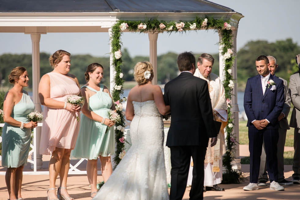 Philadelphia Wedding photographer - Waterfront Shore Wedding Ceremony