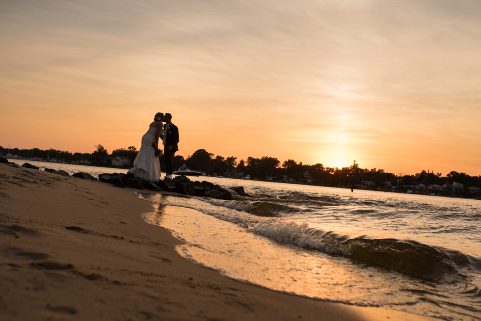 Shore Wedding Photographer - Yacht Club sunset Wedding photo