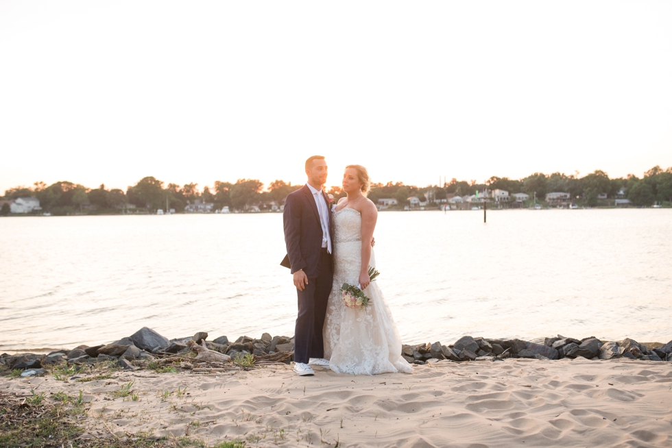 Shore Wedding Photographer - Yacht Club sunset Wedding photo