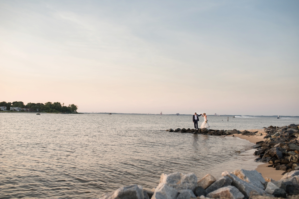 Shore Wedding Photographer - Yacht Club sunset Wedding photo