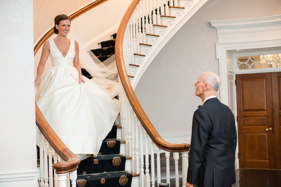 Easton Maryland Wedding Venue - Tidewater Inn Father daughter first Look