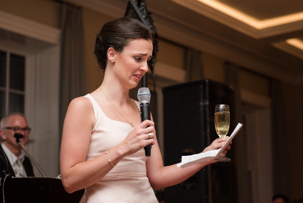 Wedding photo at Tidewater Inn Eastern Shore - Reception Toasts