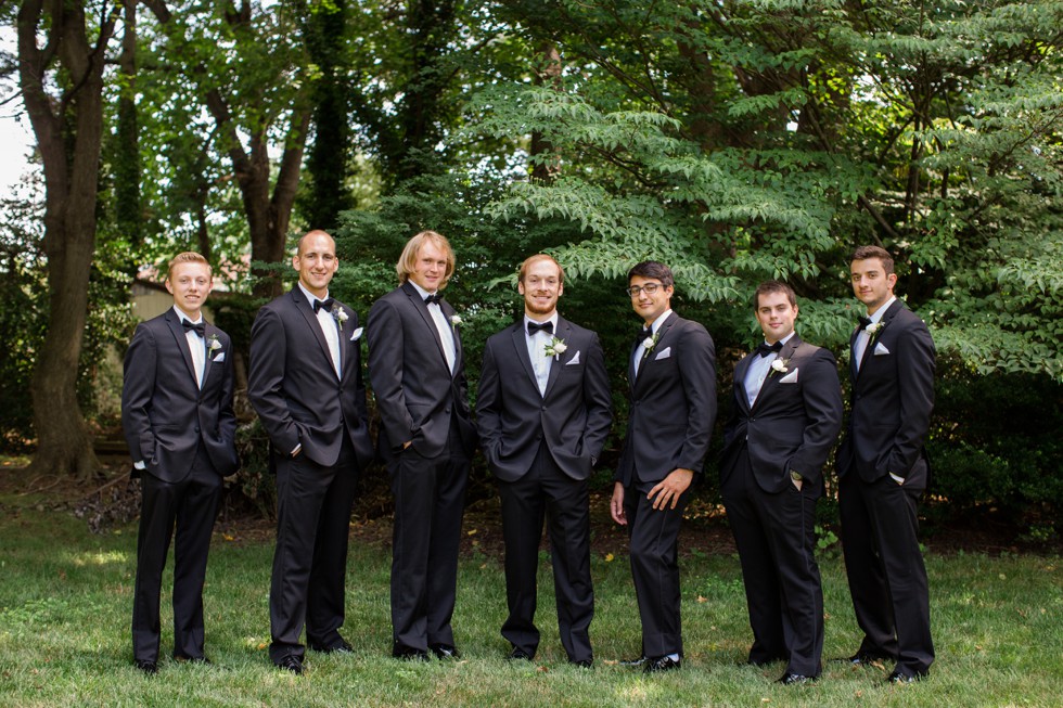 Men's Wearhouse Groomsmen in Vera Wang Tux