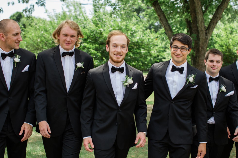 Men's Wearhouse Groomsmen in Vera Wang Tux