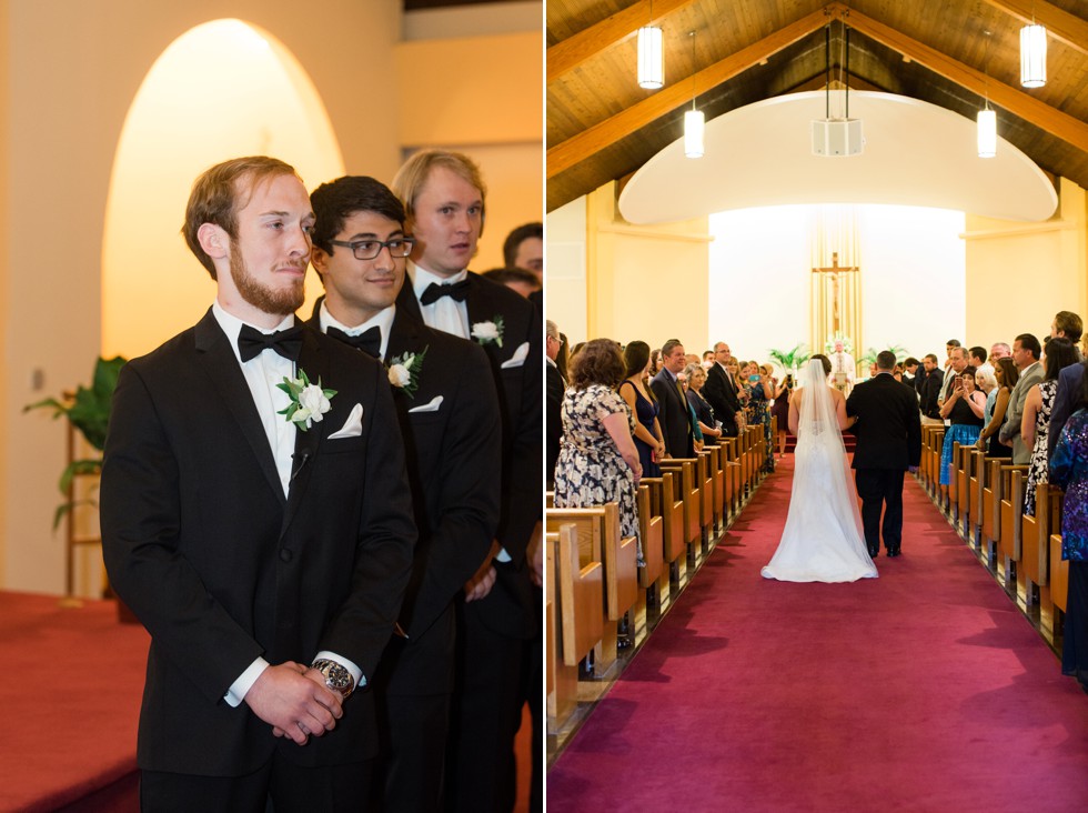 Indoor Church wedding Ceremony at St. Piux X