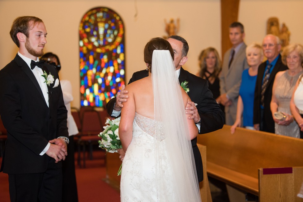 Indoor Church wedding Ceremony at St. Piux X