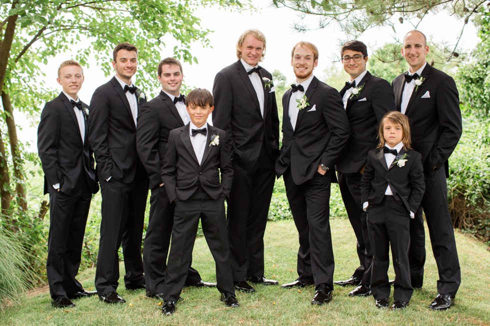 Wedding Party at the Chesapeake Bay Beach Club Sunset Ballroom in Maryland