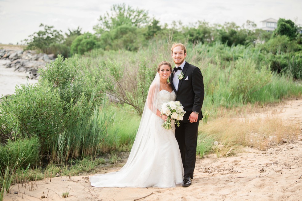 Bridal Portrait at the Chesapeake Bay Beach Club Sunset Ballroom in Maryland