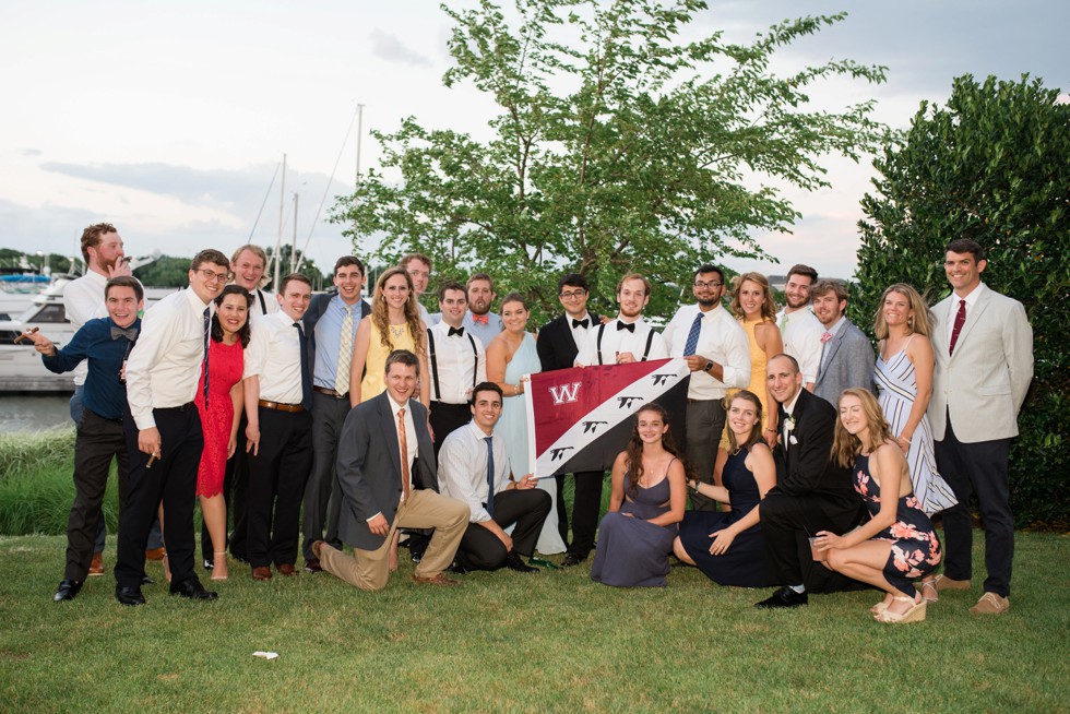 Chesapeake Bay Beach Club Sunset Ballroom Wedding Reception - Washington College alumni