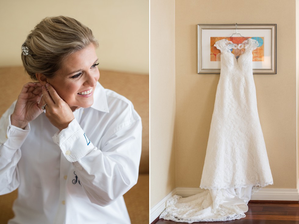 Bridal prep at Marriott Waterfront Baltimore Harbor wedding