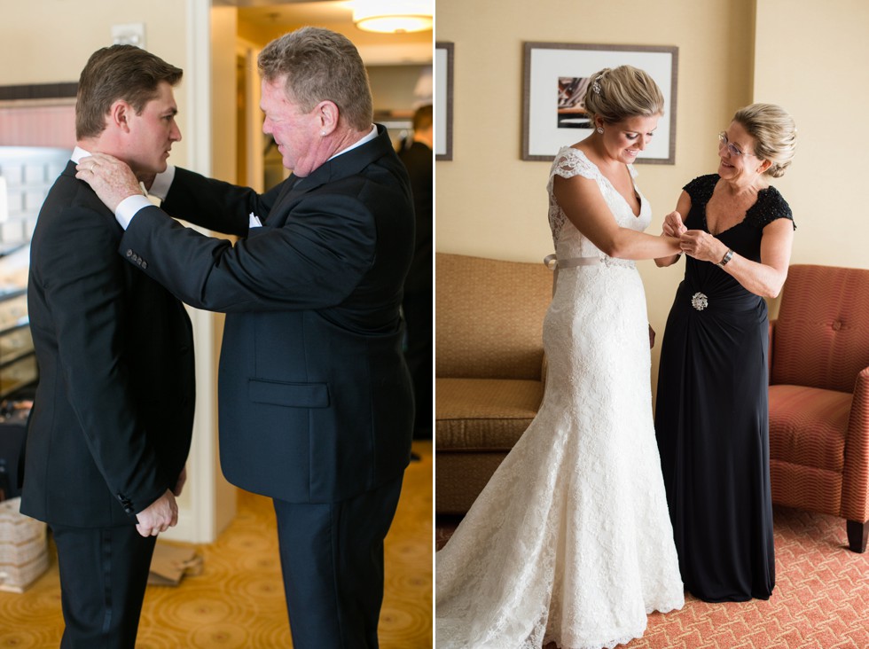 Bridal prep at Marriott Waterfront Baltimore Harbor wedding