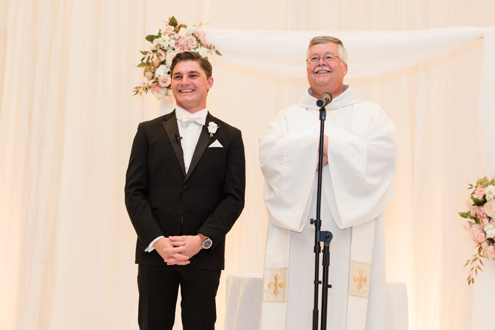 Indoor Wedding ceremony at Baltimore Waterfront Marriott