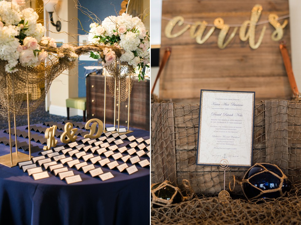 table numbers at baltimore marriott nautical theme