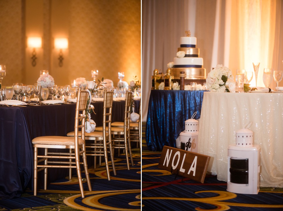 navy nautical theme at baltimore marriott Waterfront