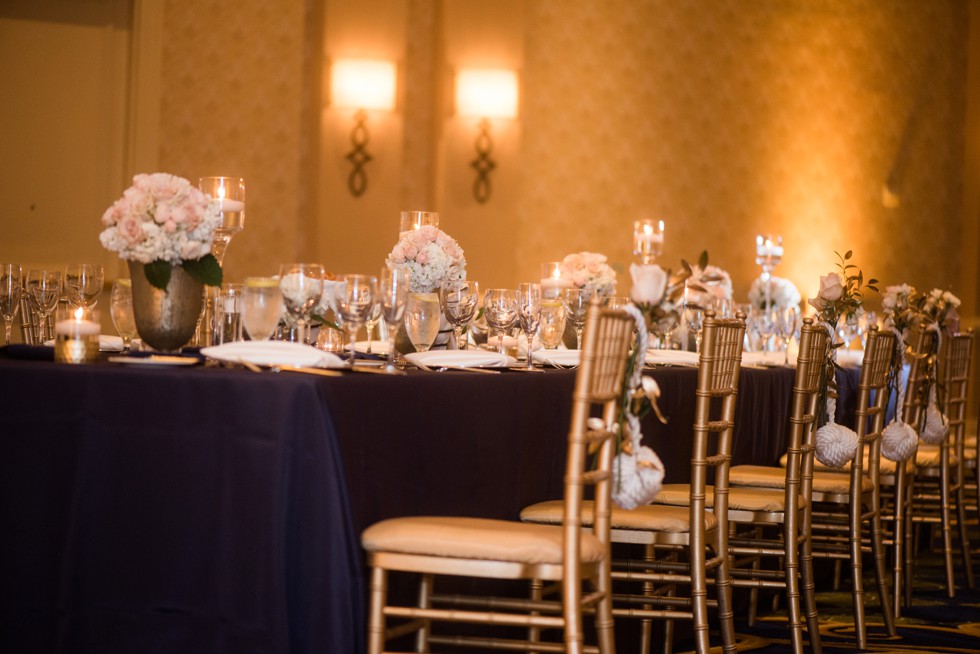 navy nautical theme at baltimore marriott Waterfront