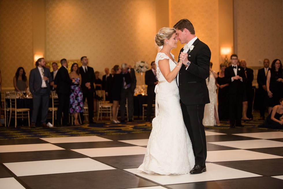 Newly weds first dance at Baltimore Marriott Waterfront