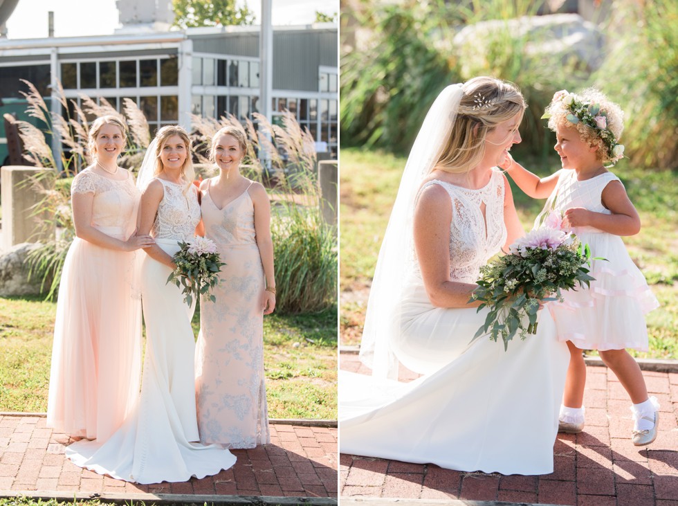 Bridal party at Baltimore Museum of Industry