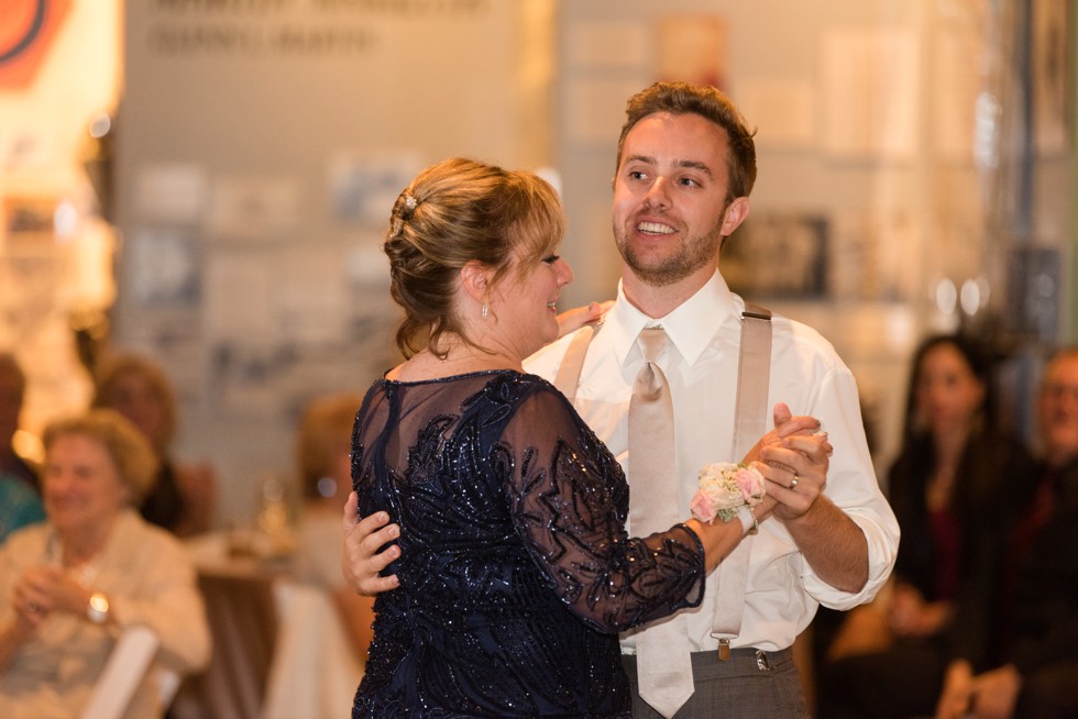 Mother son dance at the Baltimore Museum of Industry downtown