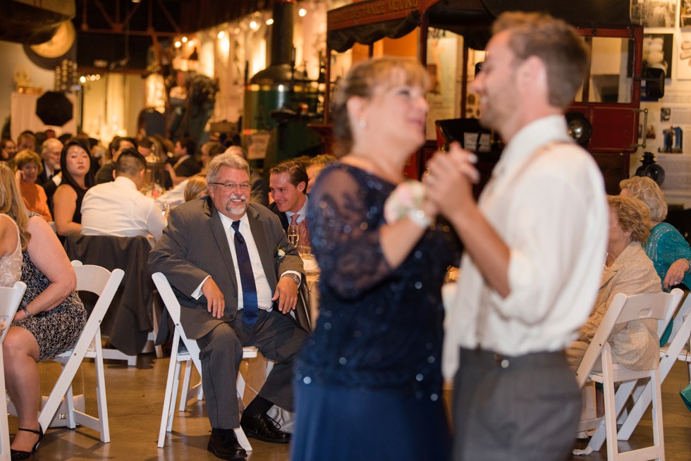 Mother son dance at the Baltimore Museum of Industry downtown