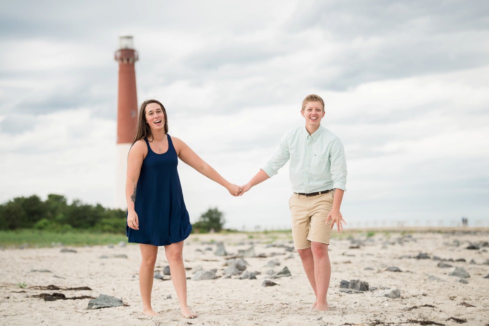 Two brides to be proposal at the Jersey Shore