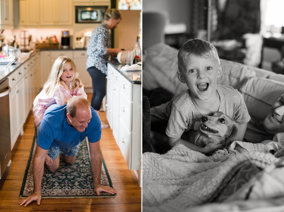 candids at home getting ready for a wedding at Elkridge Furnace Inn