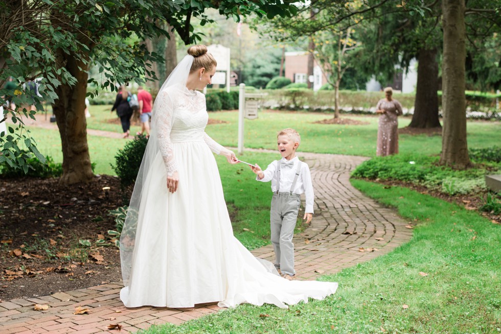 Surprise gift from the groom at Elkridge Furnace Inn 