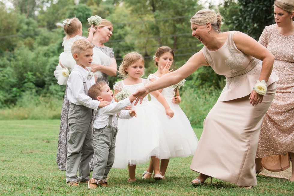 Hilarious Behind the scenes with toddlers in a wedding party