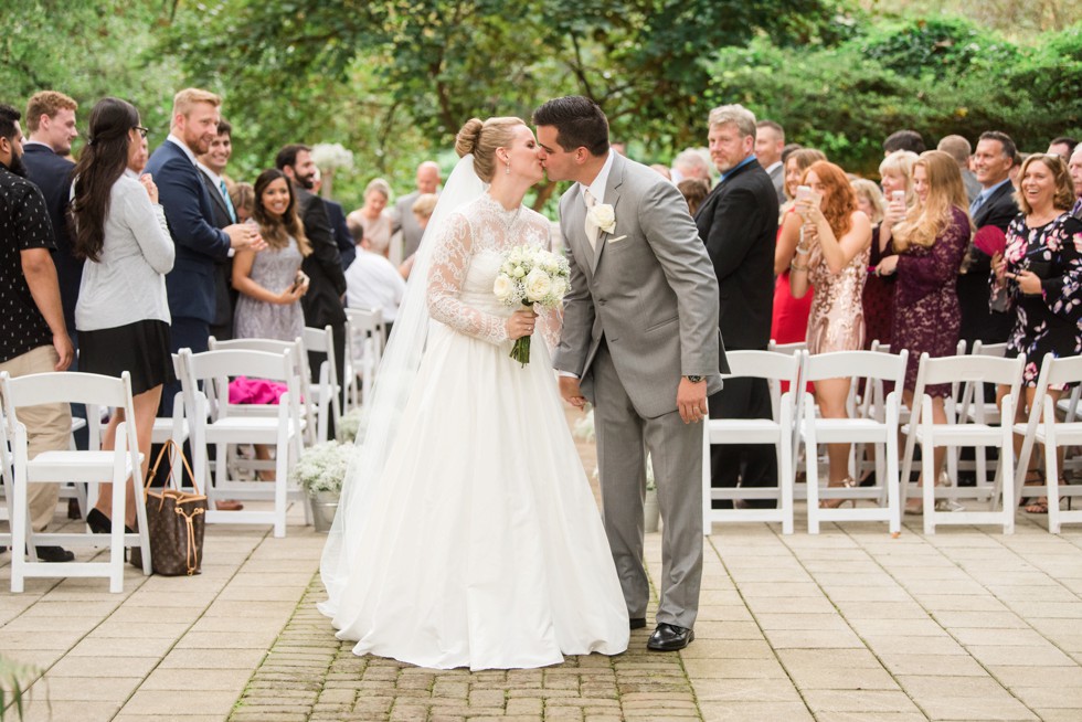 Marriage celebration at Elkridge Furnace Inn garden