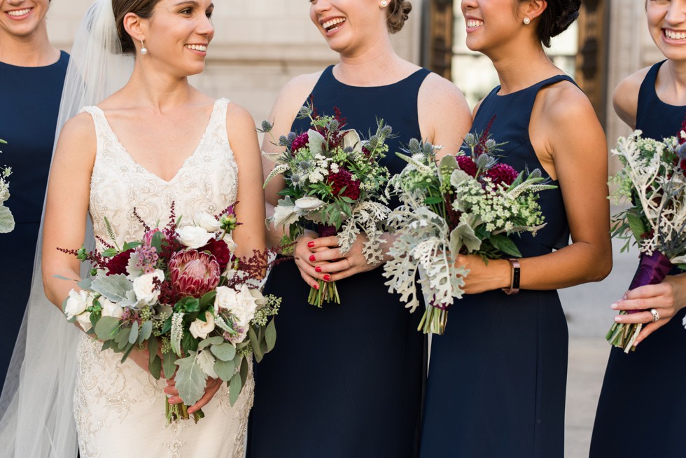 Bridal portraits with Wicked Willow Floral bouquet and Love Couture Bridal dress