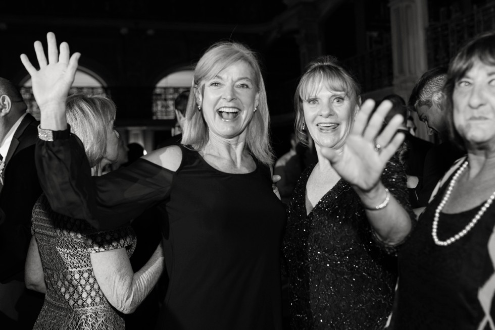 Fun reception photos at Peabody Library wedding