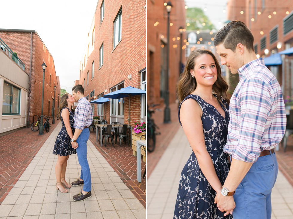 navy blue dress and plaid mens shirt for engagement outfits