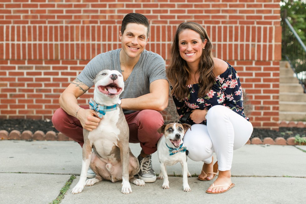 Dog engagement photos in Baltimore