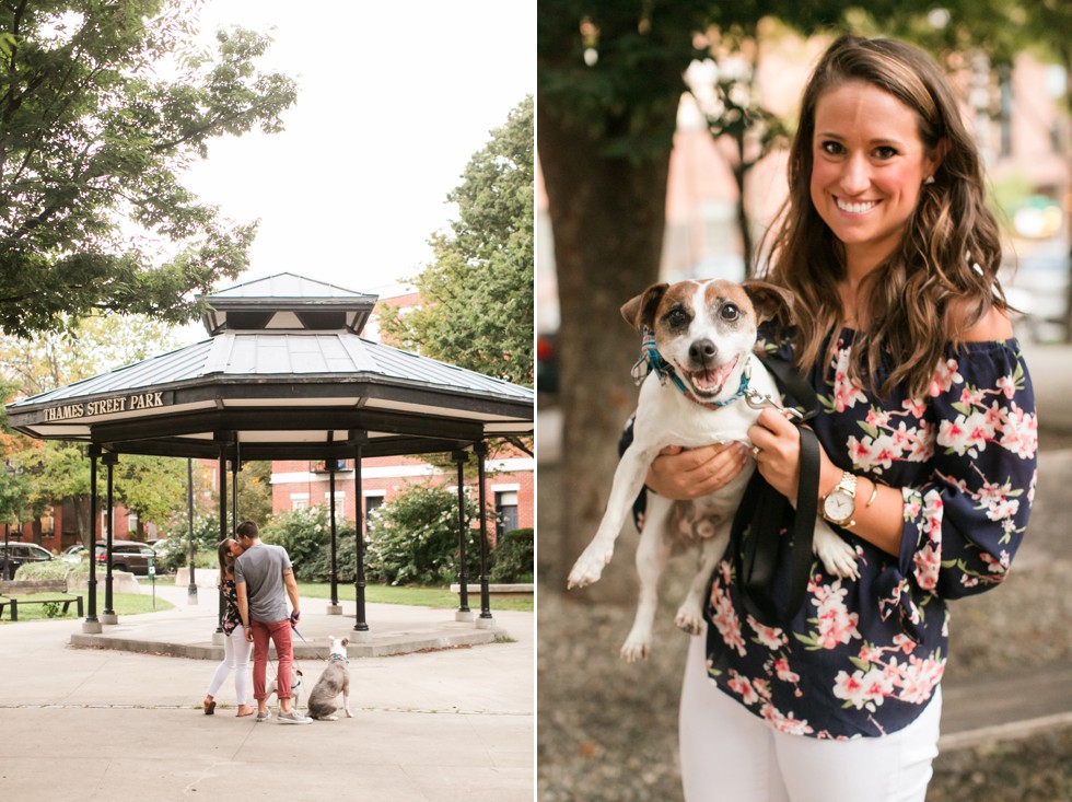 Dog engagement photos in Baltimore