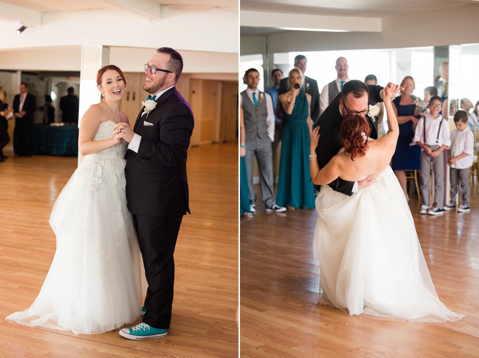 Wedding reception on the water near Philadelphia