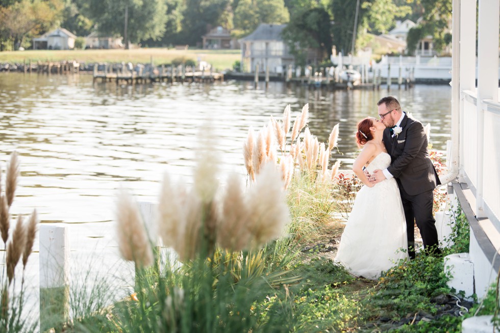 Couple portraits at Anchor Inn wedding on the bay