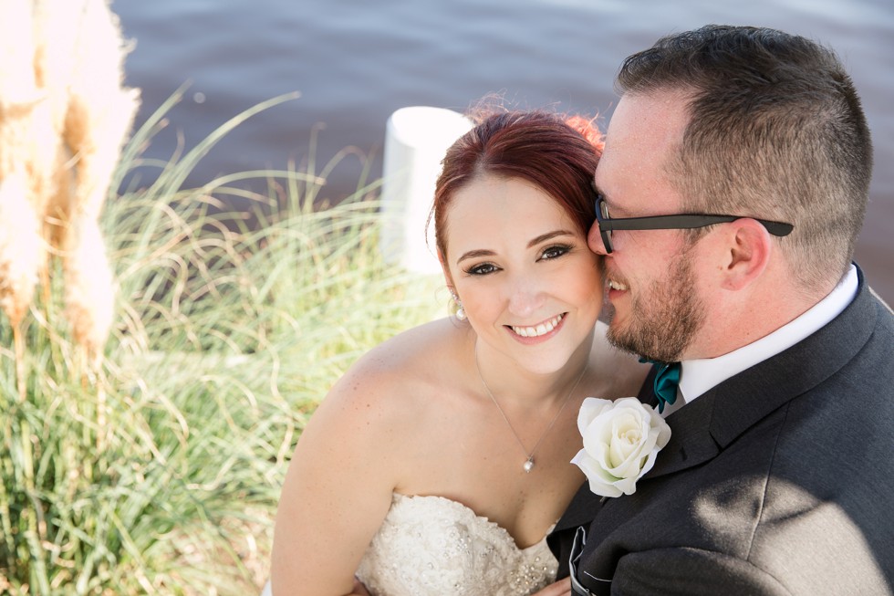 Couple portraits at Anchor Inn wedding on the bay