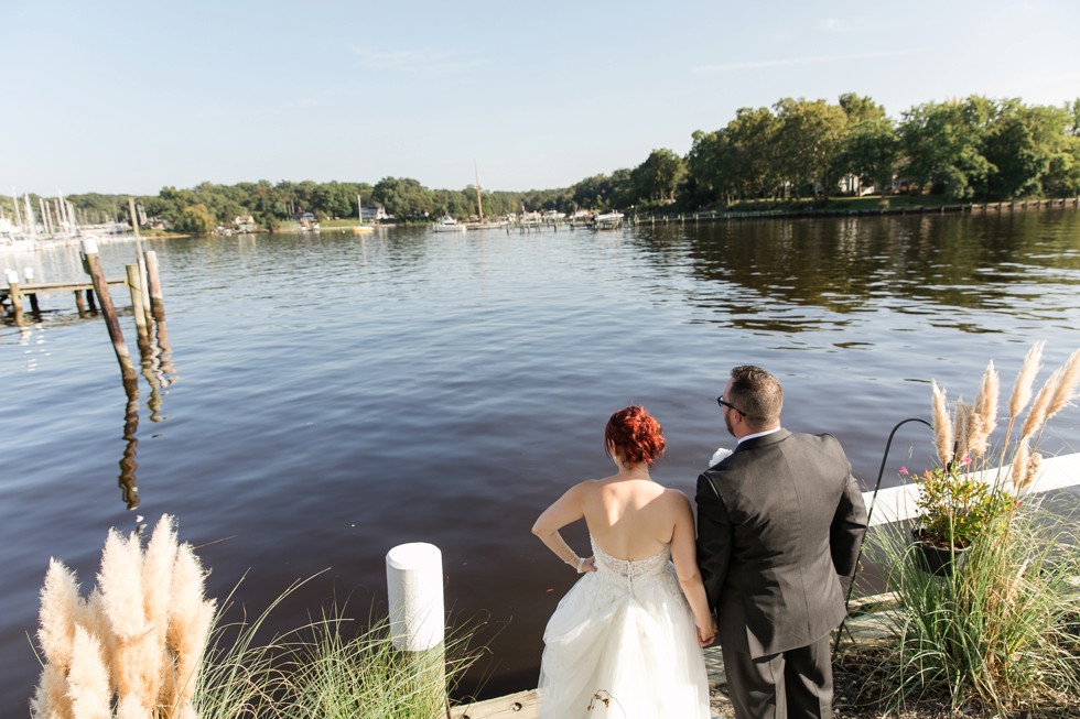 Couple portraits at Anchor Inn wedding on the bay