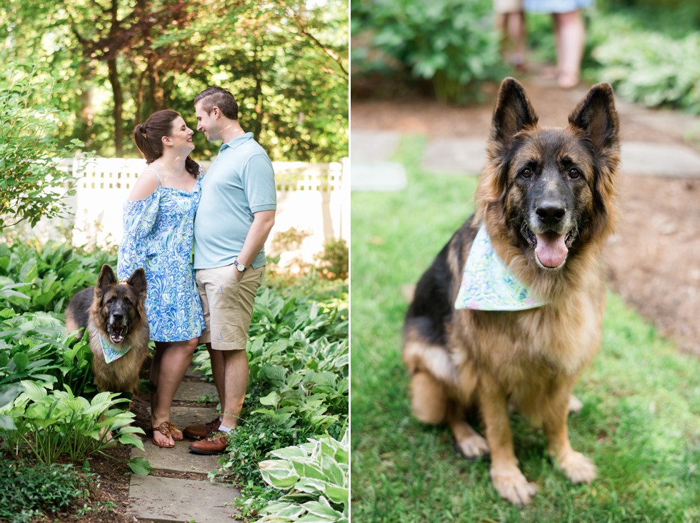 Engagement Photos in Annapolis with Family Dog