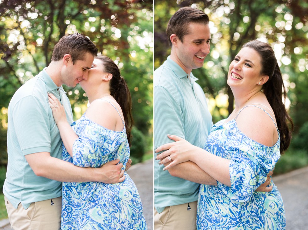 Engagement photos at family home in Annapolis