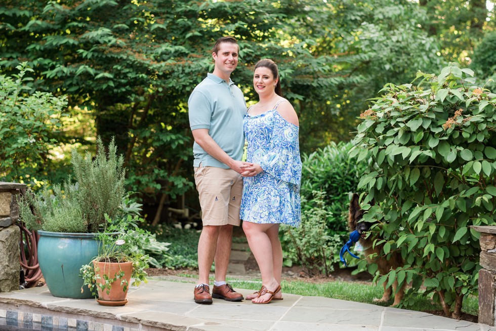 Engagement Photos in Annapolis with Family Dog