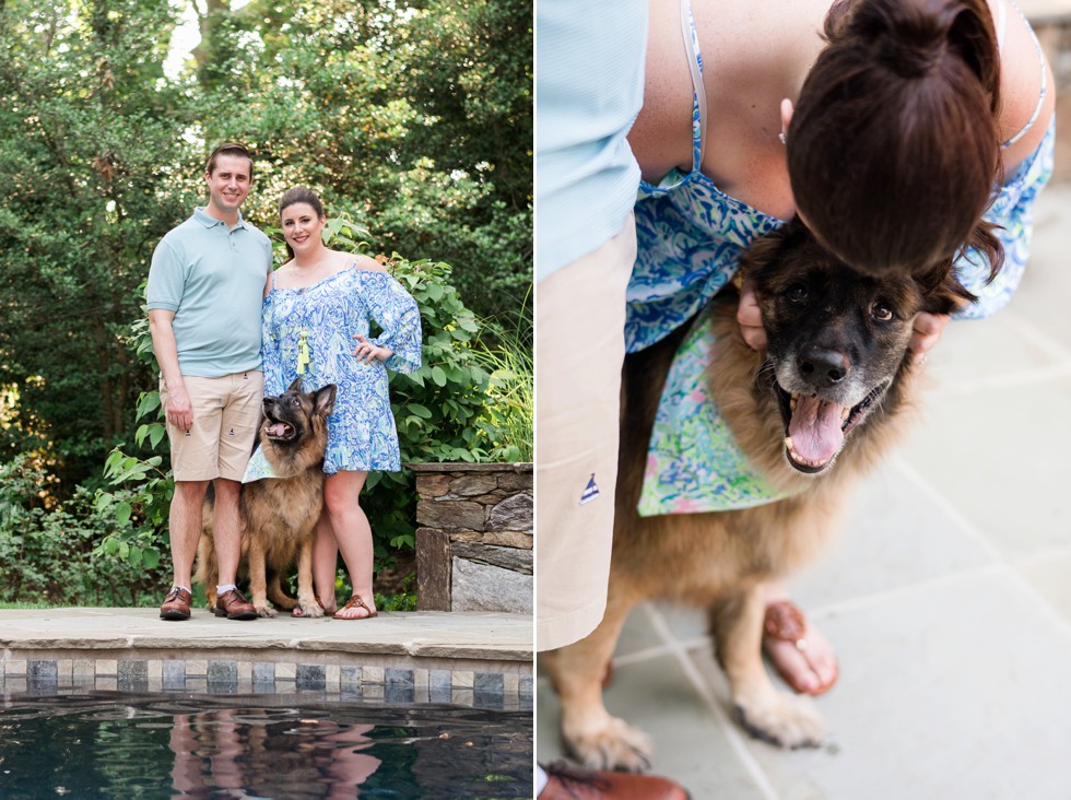 Engagement Photos in Annapolis with Family Dog