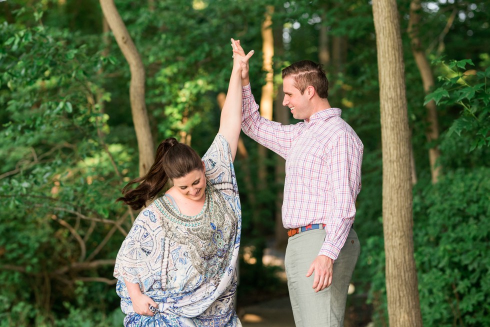 High fives at the end of the engagement session