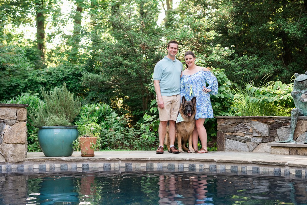 Engagement Photos in Annapolis with Family Dog