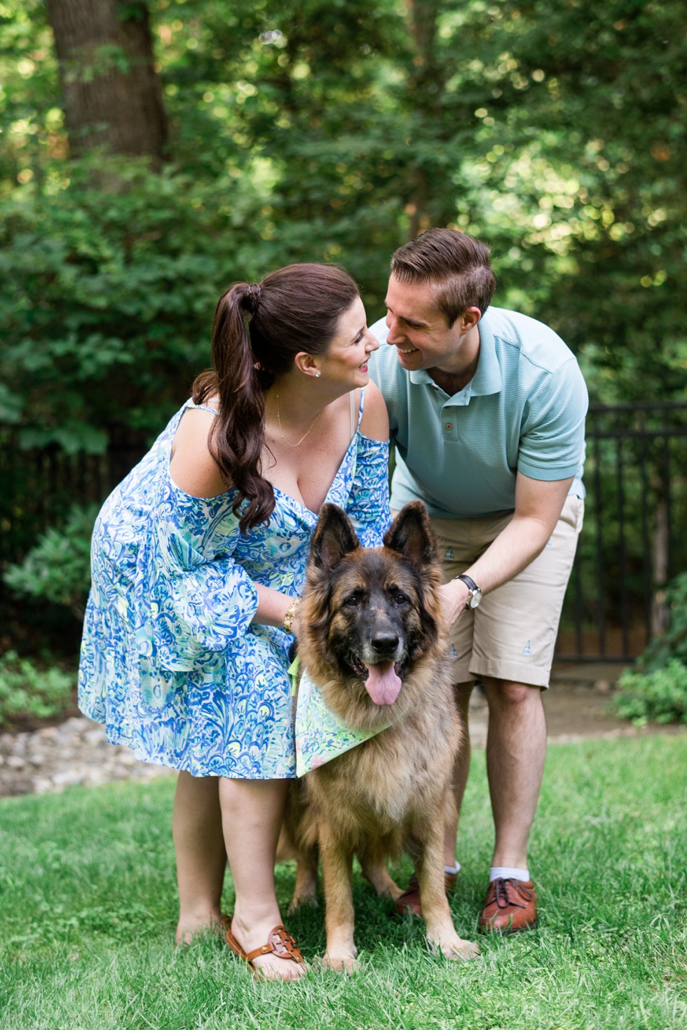 Engagement Photos in Annapolis with Family Dog