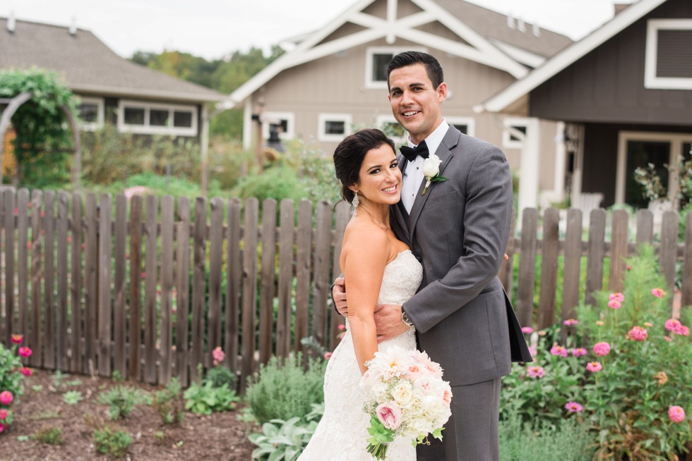 First look in the gardens behind the Inn at the Chesapeake Bay Beach Club