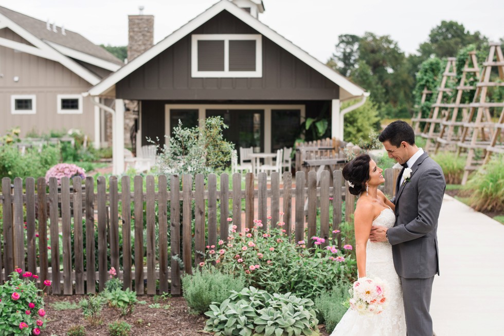 First look in the gardens behind the Inn at the Chesapeake Bay Beach Club